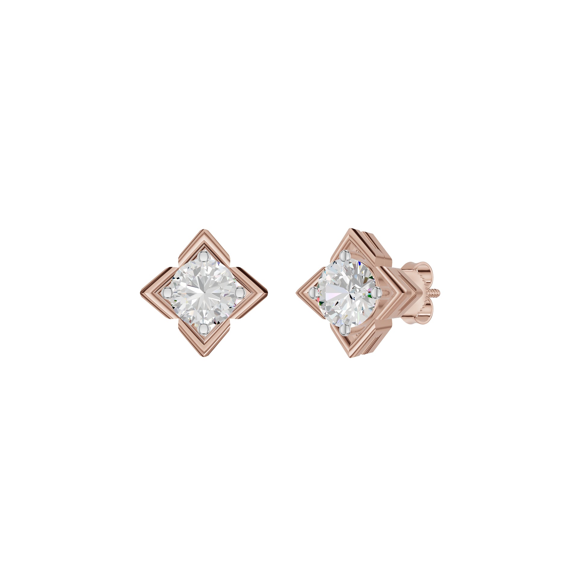 ID-LGERA24493XX 18 KT / Rose Gold