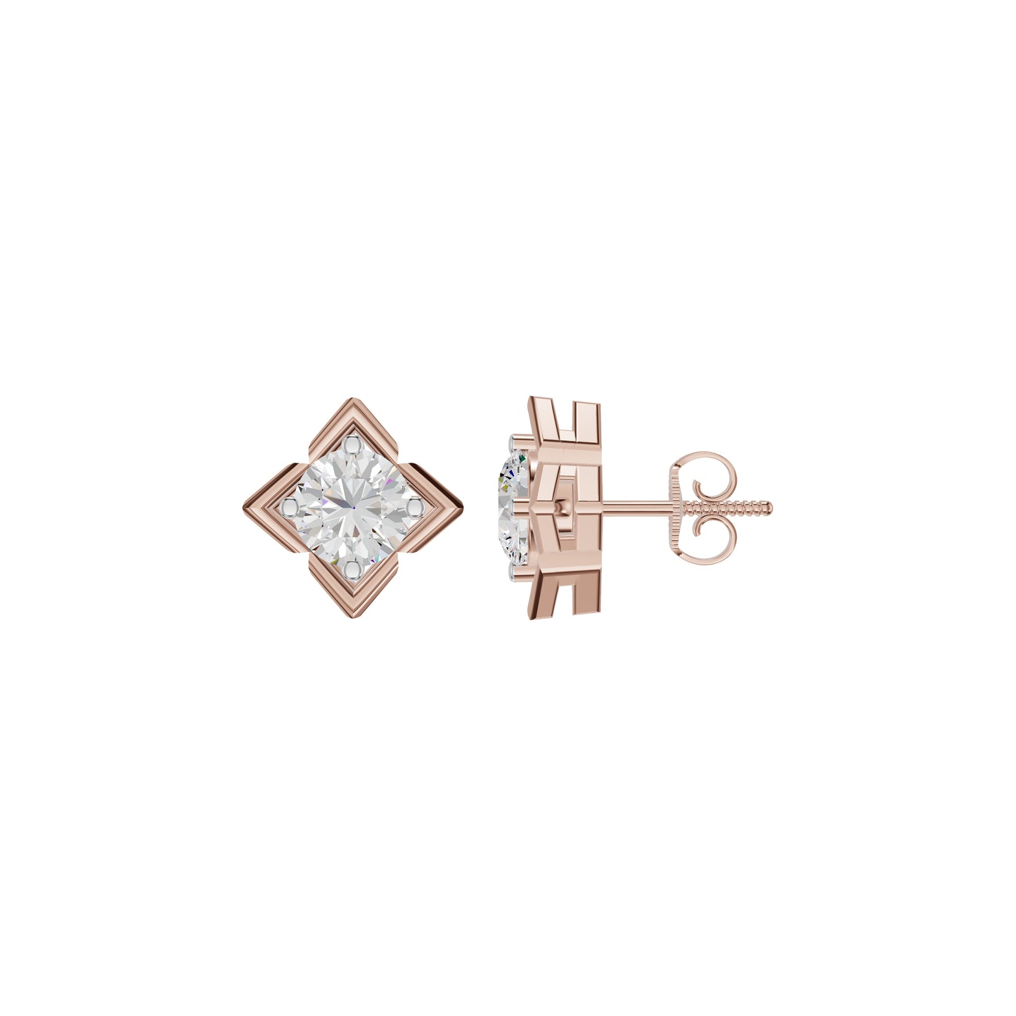 ID-LGERA24493XX 18 KT / Rose Gold