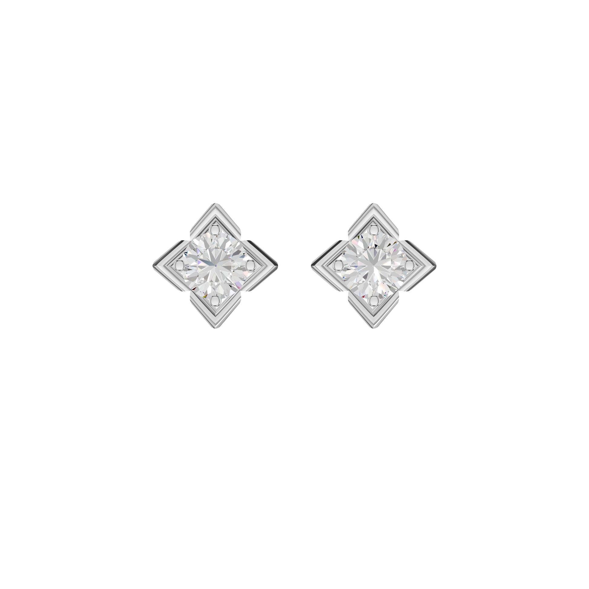 ID-LGERA24493XX 18 KT / White Gold