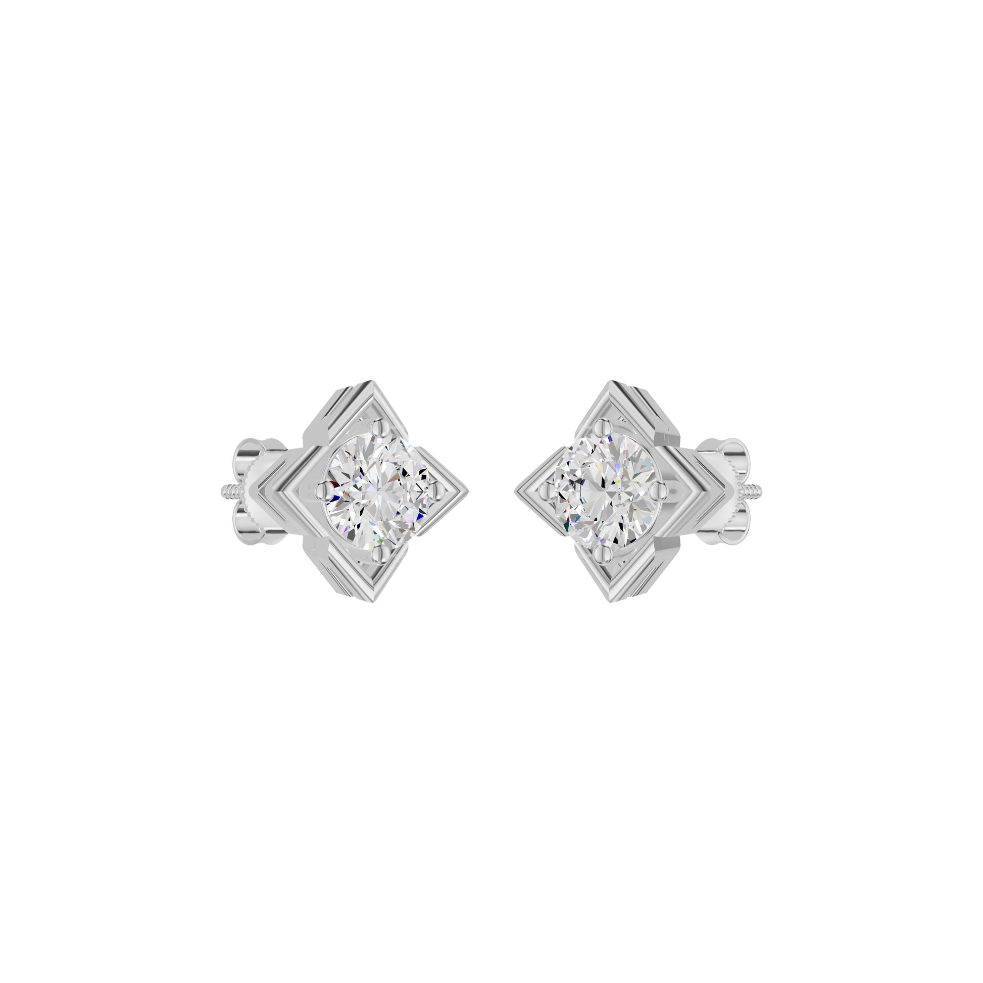 ID-LGERA24493XX 18 KT / White Gold