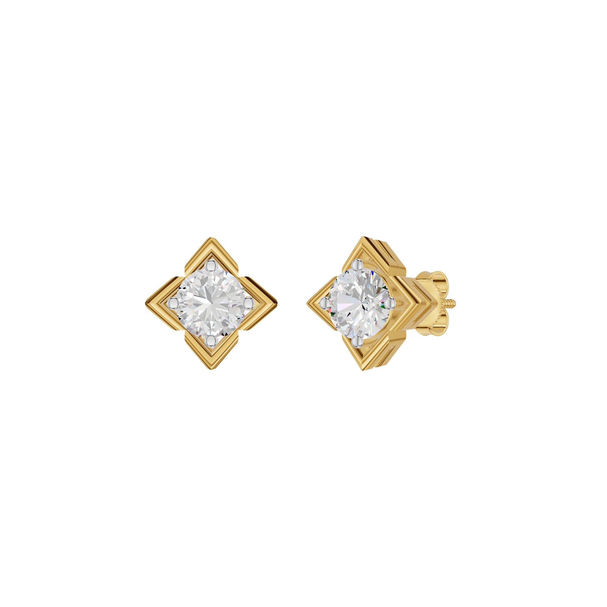 ID-LGERA24493XX 18 KT / Yellow Gold