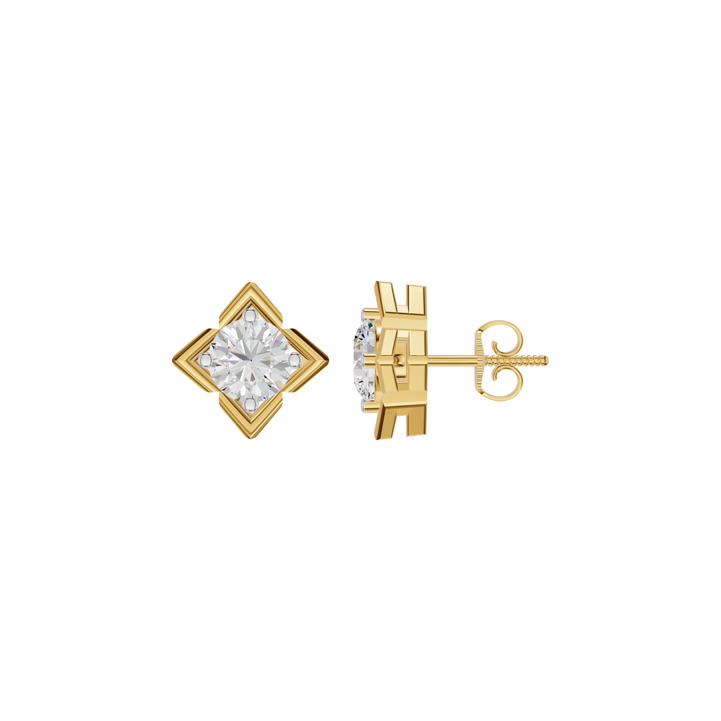 ID-LGERA24493XX 18 KT / Yellow Gold