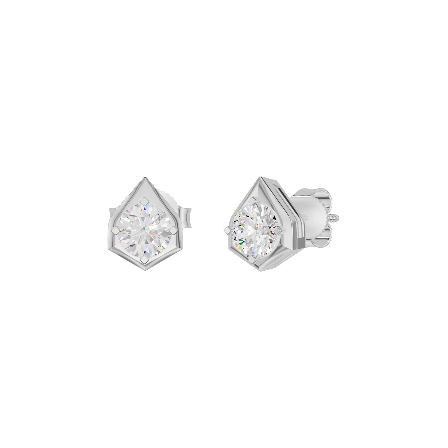 ID-LGERA24494XX 18 KT / White Gold