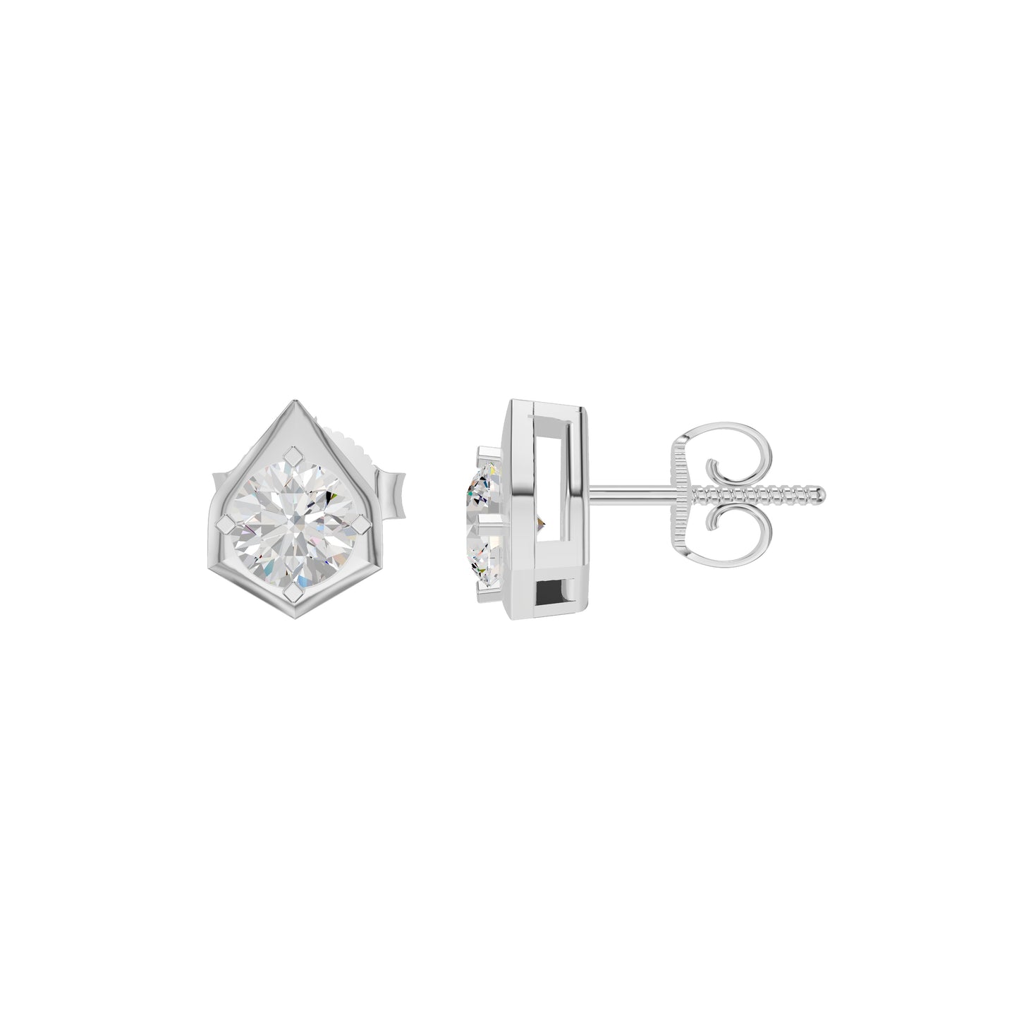 ID-LGERA24494XX 18 KT / White Gold