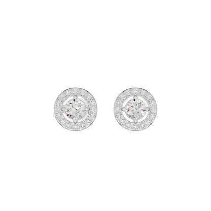 Lumiera Halo Diamond Earrings