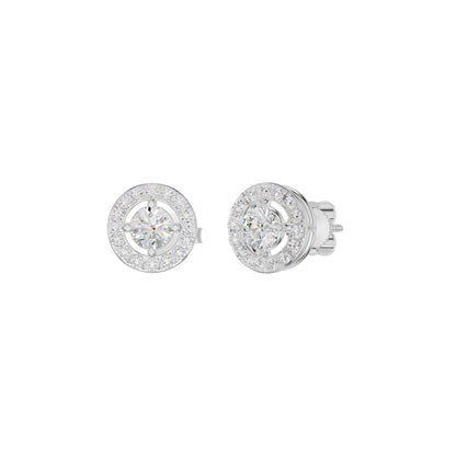 Lumiera Halo Diamond Earrings