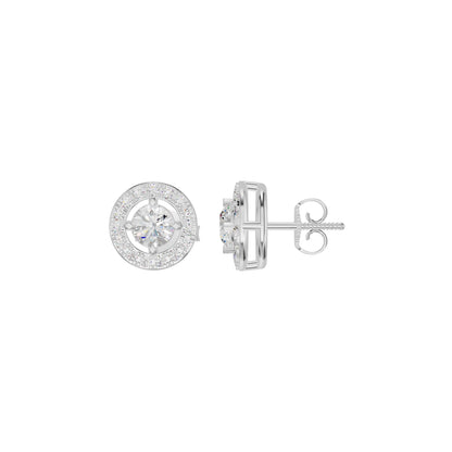 Lumiera Halo Diamond Earrings
