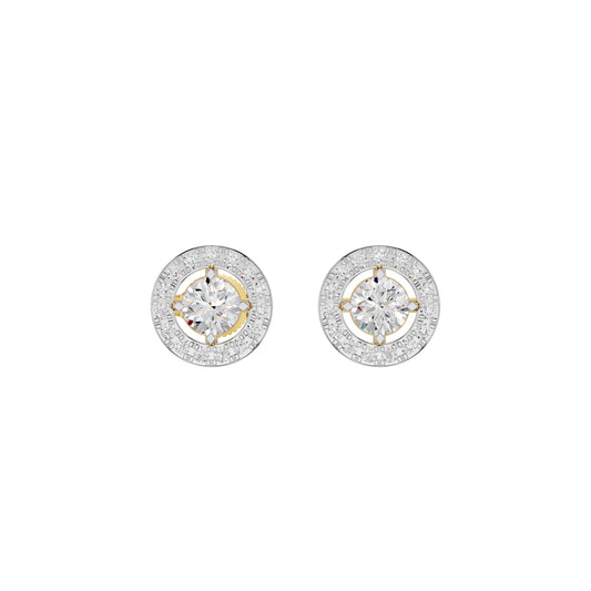 Lumiera Halo Diamond Earrings