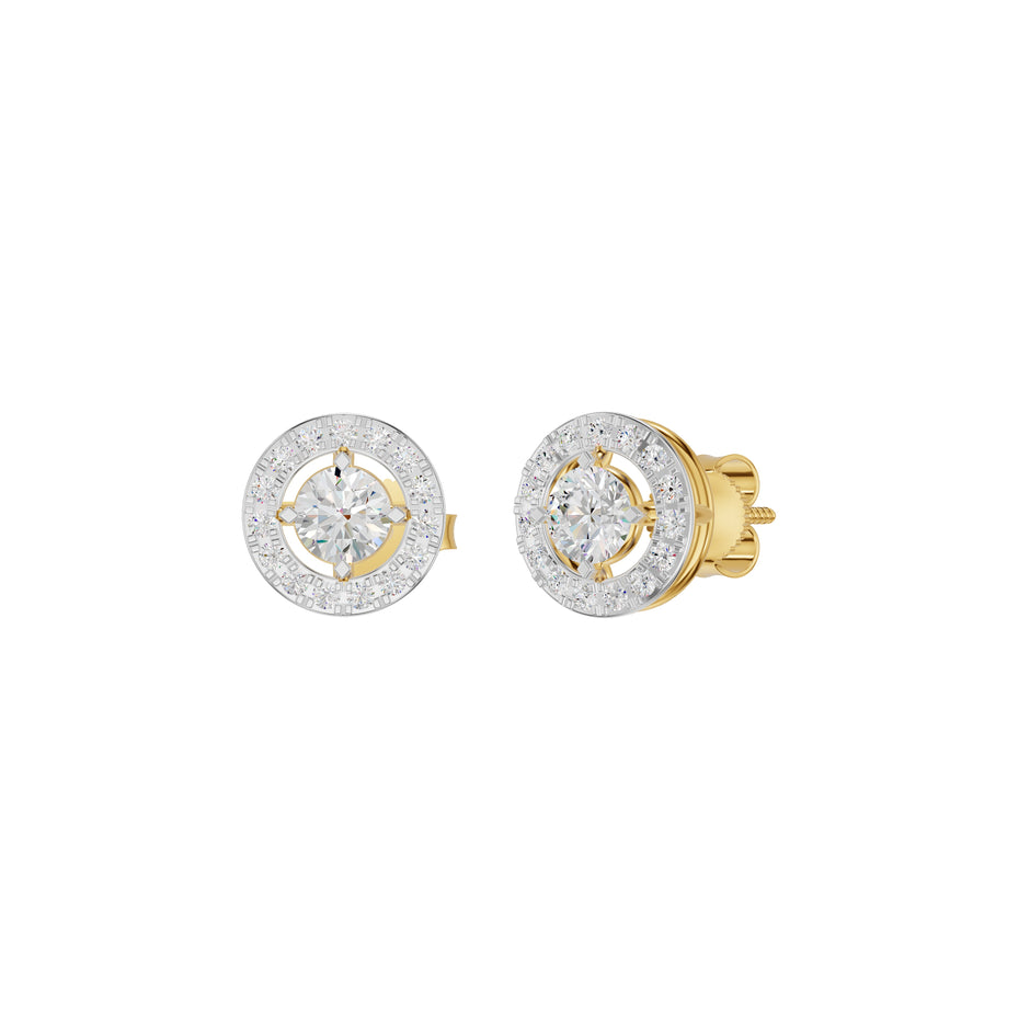 Lumiera Halo Diamond Earrings