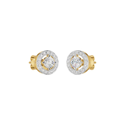 Lumiera Halo Diamond Earrings
