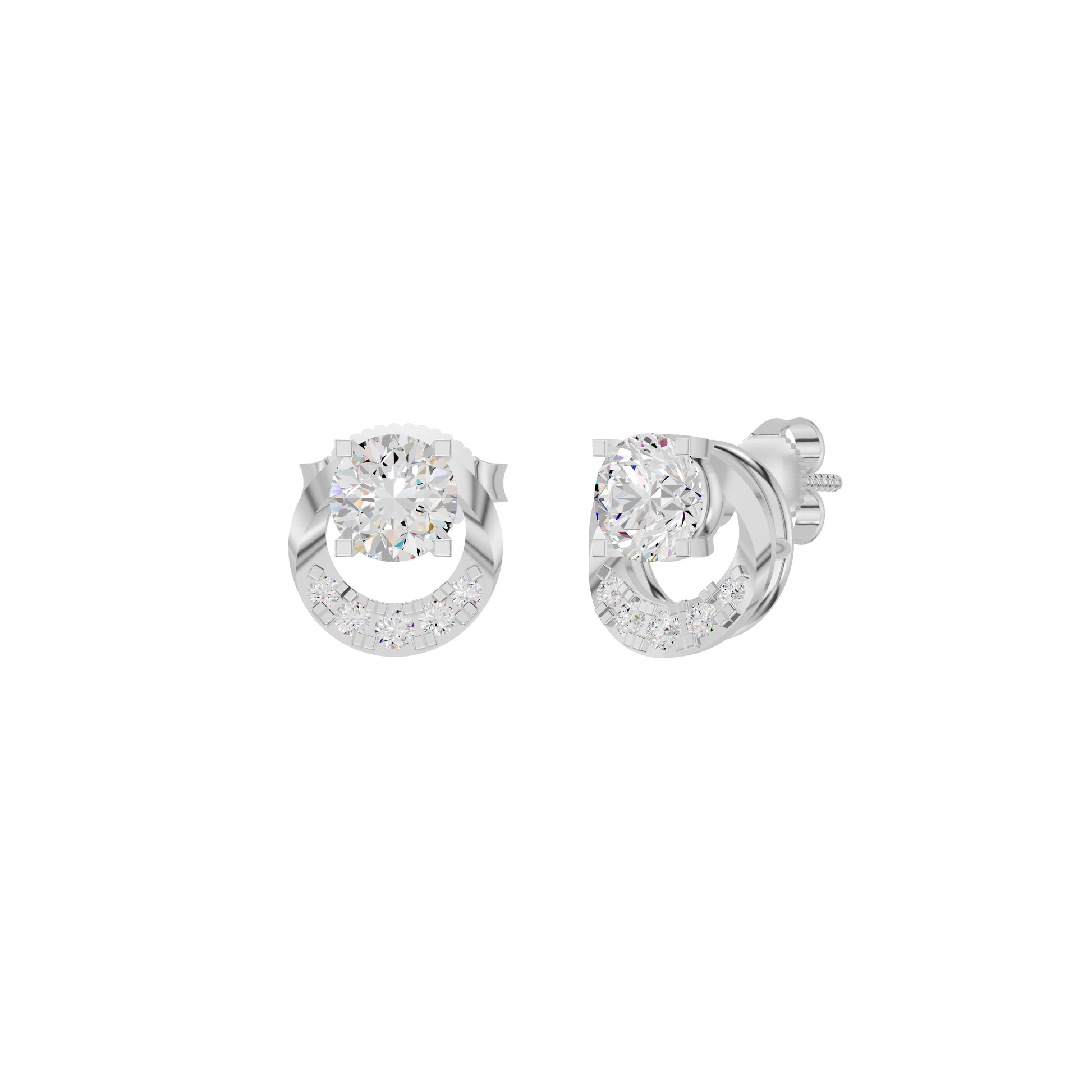 ID-LGERA25832XX 18 KT / White Gold