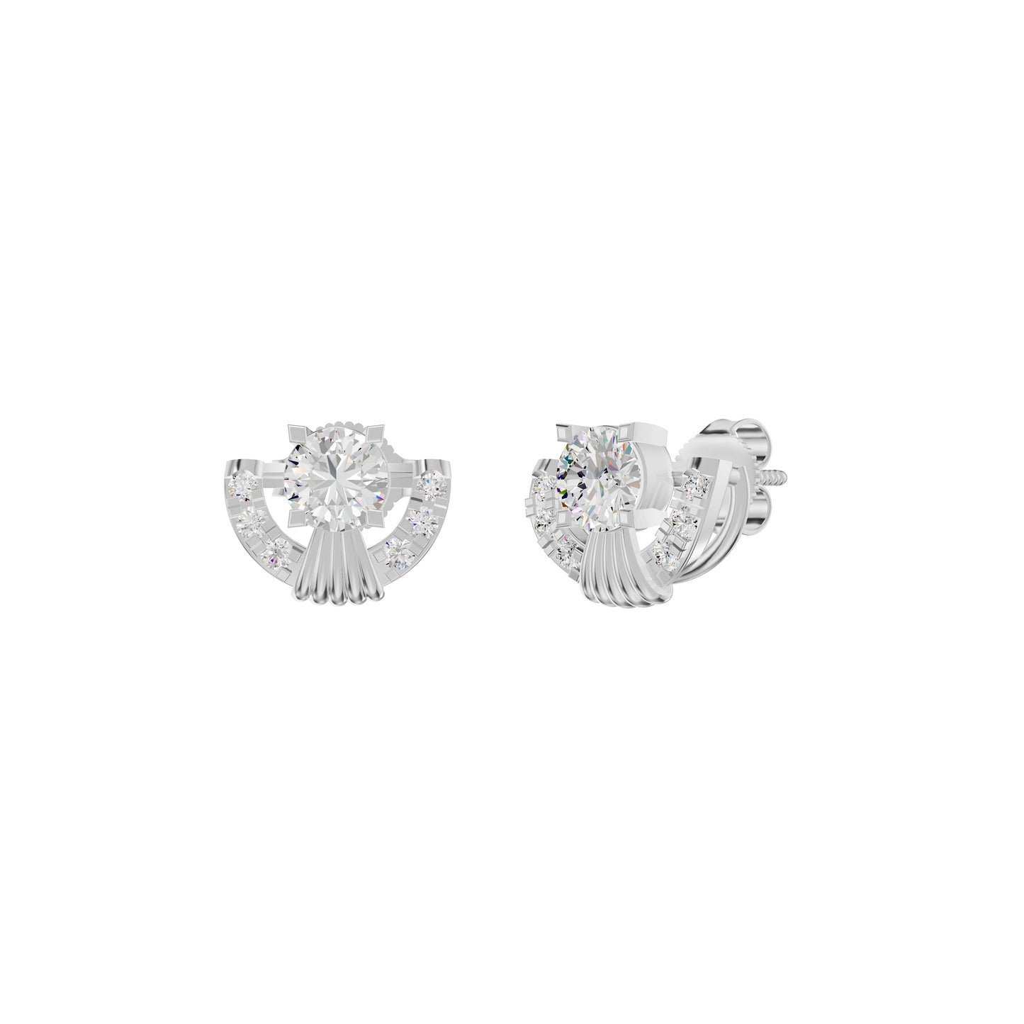 ID-LGERA25835XX 18 KT / White Gold