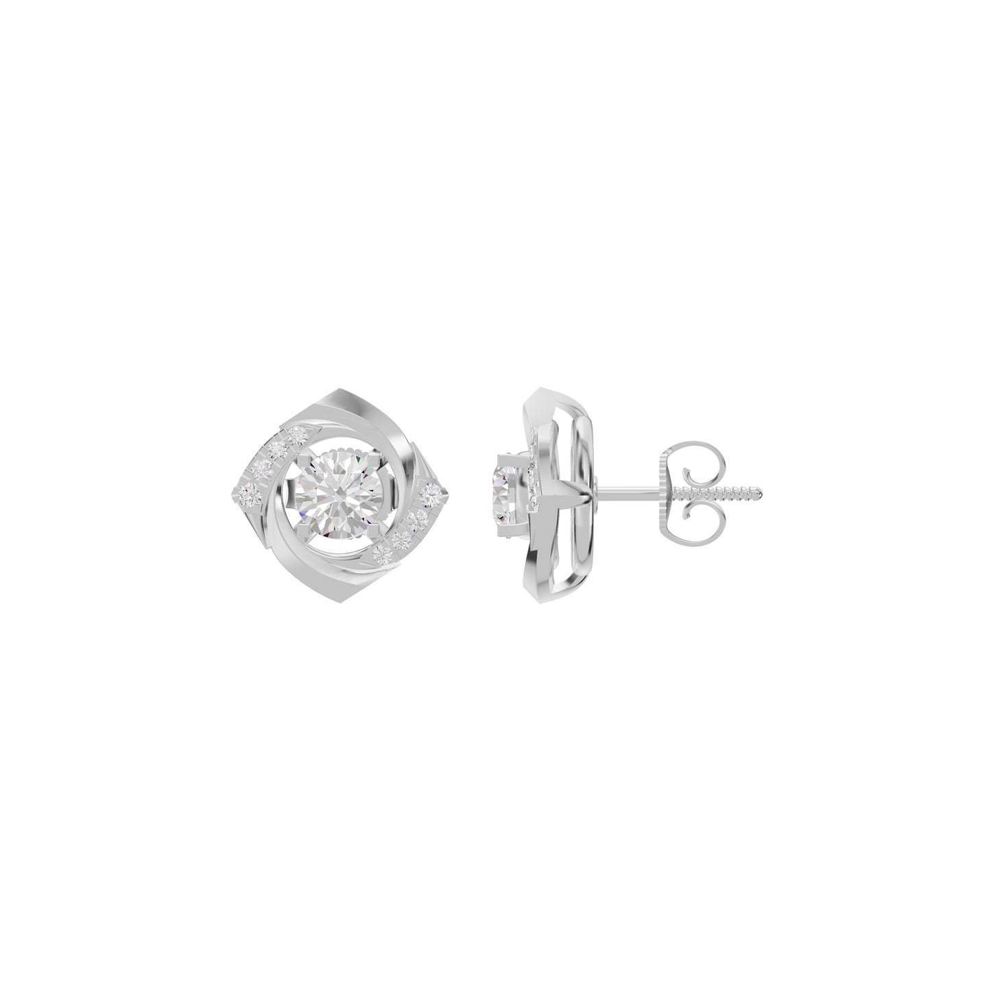 ID-LGERA25838XX 18 KT / White Gold