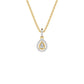 Pearlisse Halo Diamond Pendant