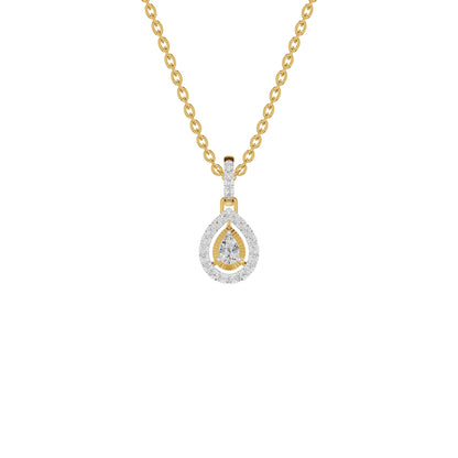 Pearlisse Halo Diamond Pendant