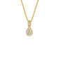 Pearlisse Halo Diamond Pendant