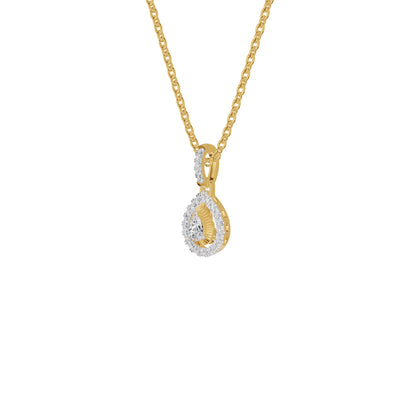 Pearlisse Halo Diamond Pendant