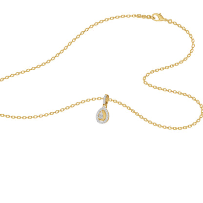 Pearlisse Halo Diamond Pendant