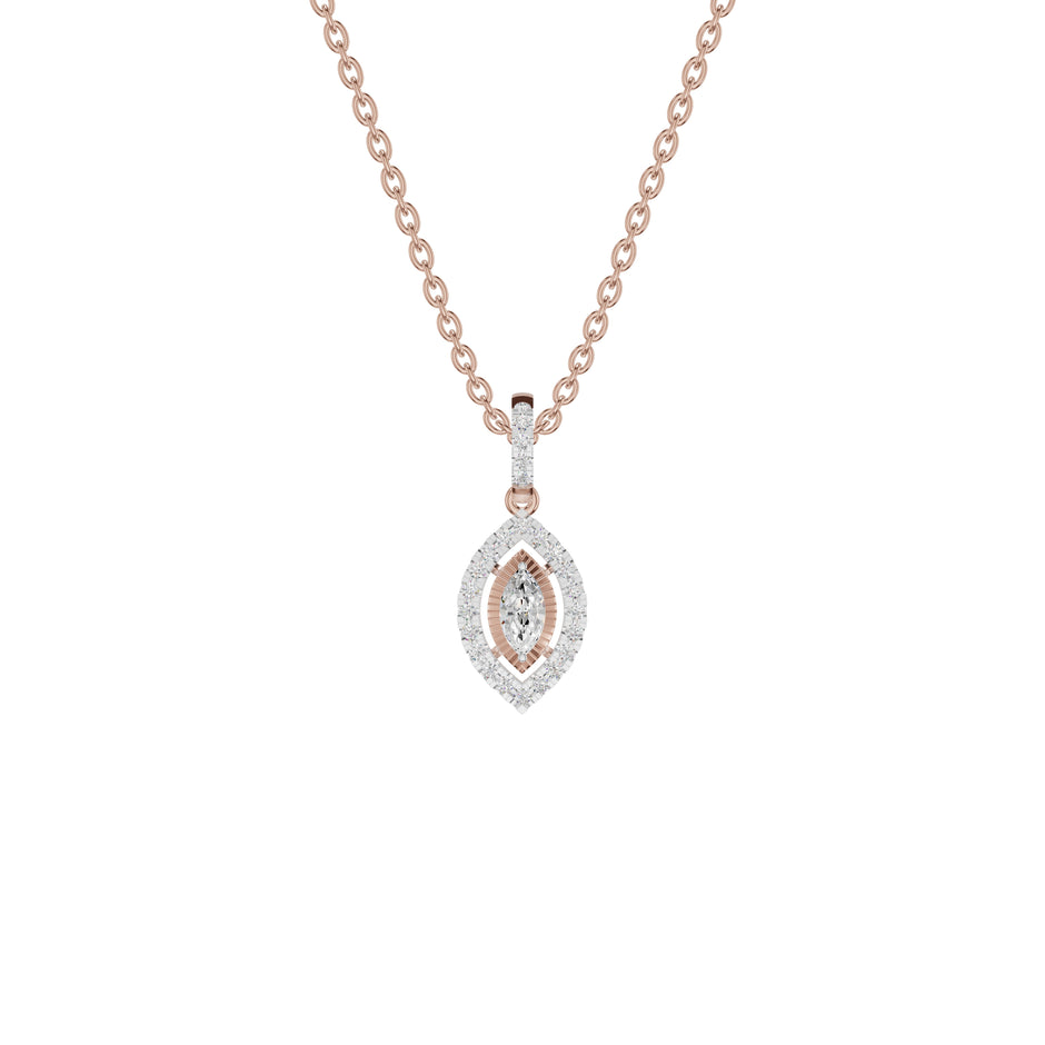 Navyra Marquise Diamond Pendant 18 KT / Rose Gold