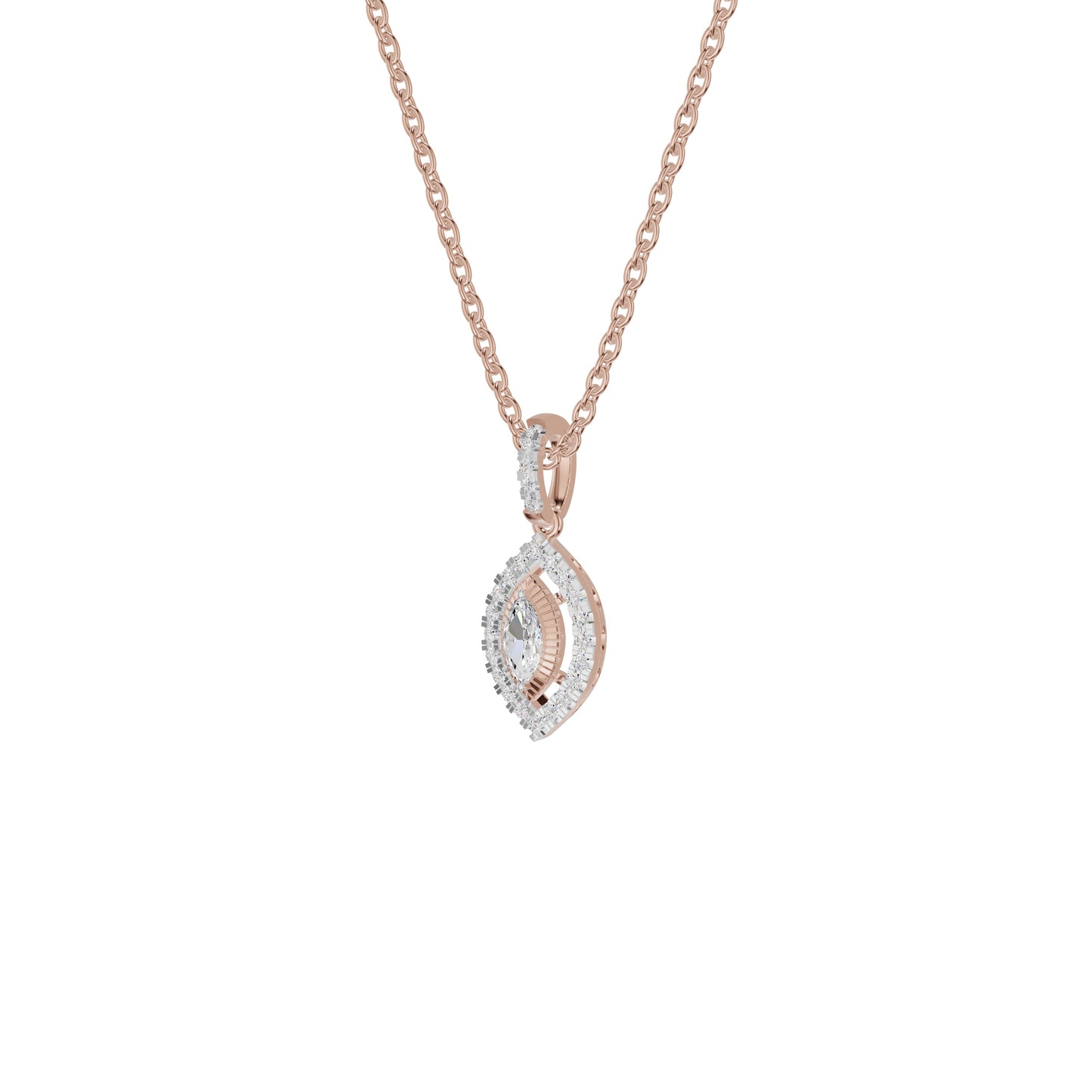 Navyra Marquise Diamond Pendant 18 KT / Rose Gold
