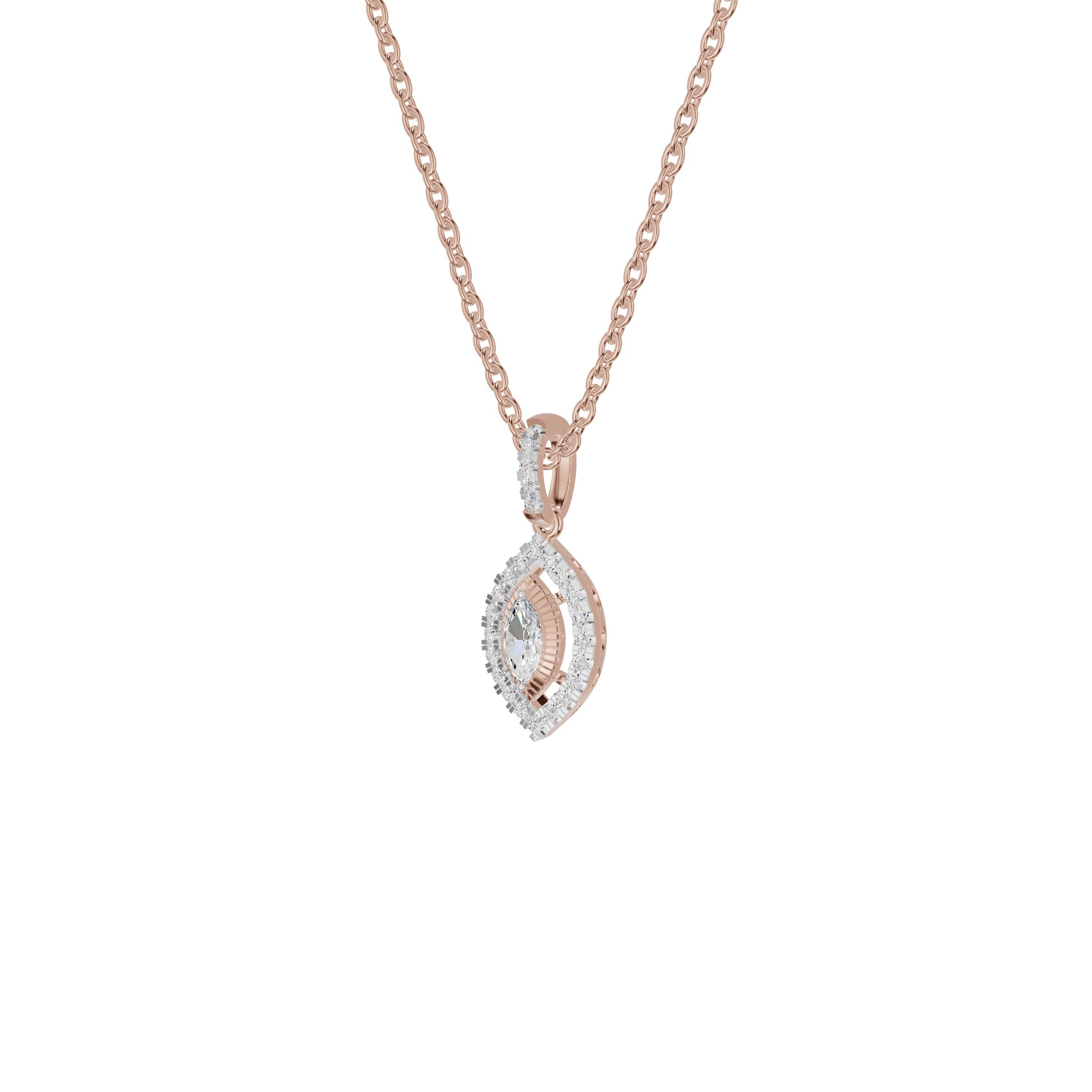 Navyra Marquise Diamond Pendant 18 KT / Rose Gold