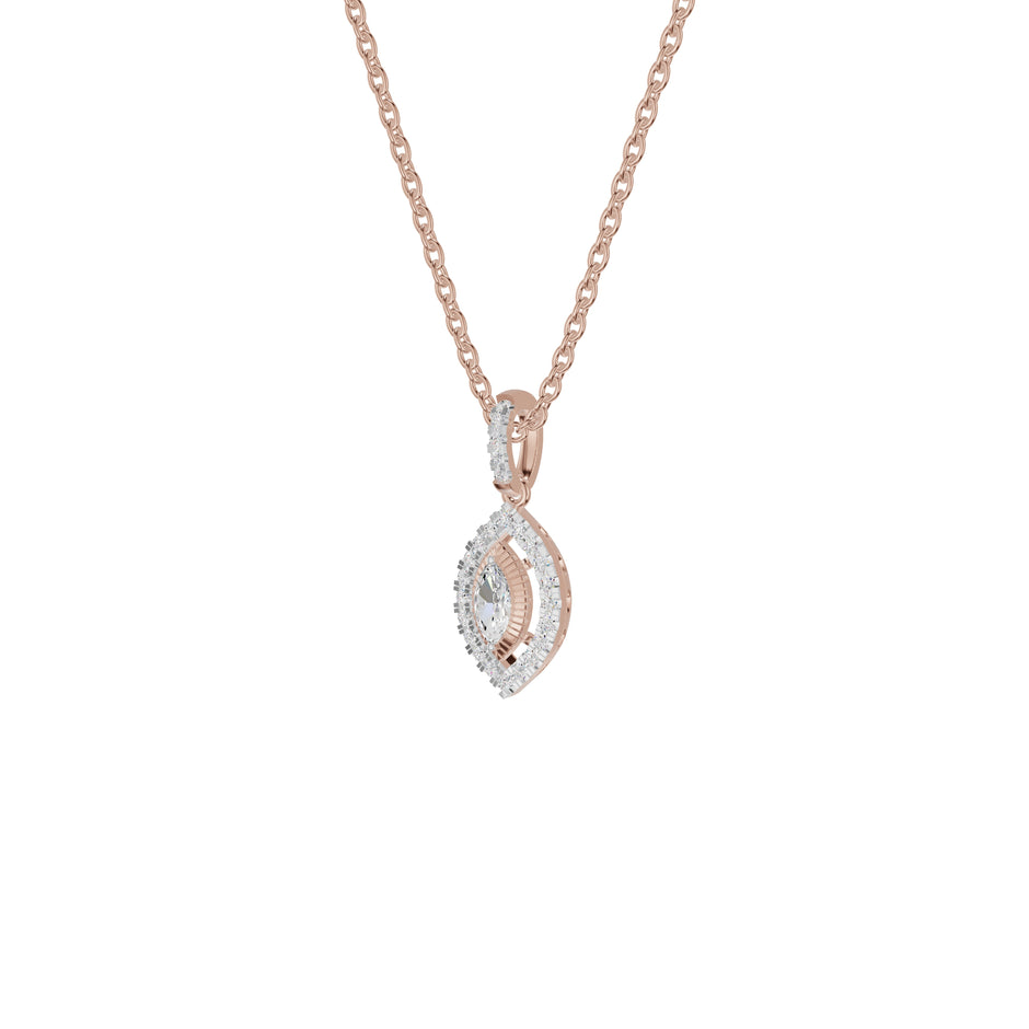 Navyra Marquise Diamond Pendant 18 KT / Rose Gold
