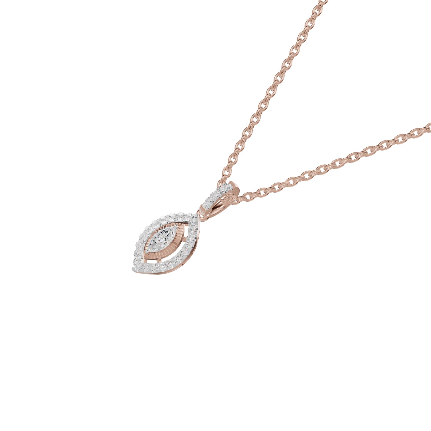 Navyra Marquise Diamond Pendant 18 KT / Rose Gold
