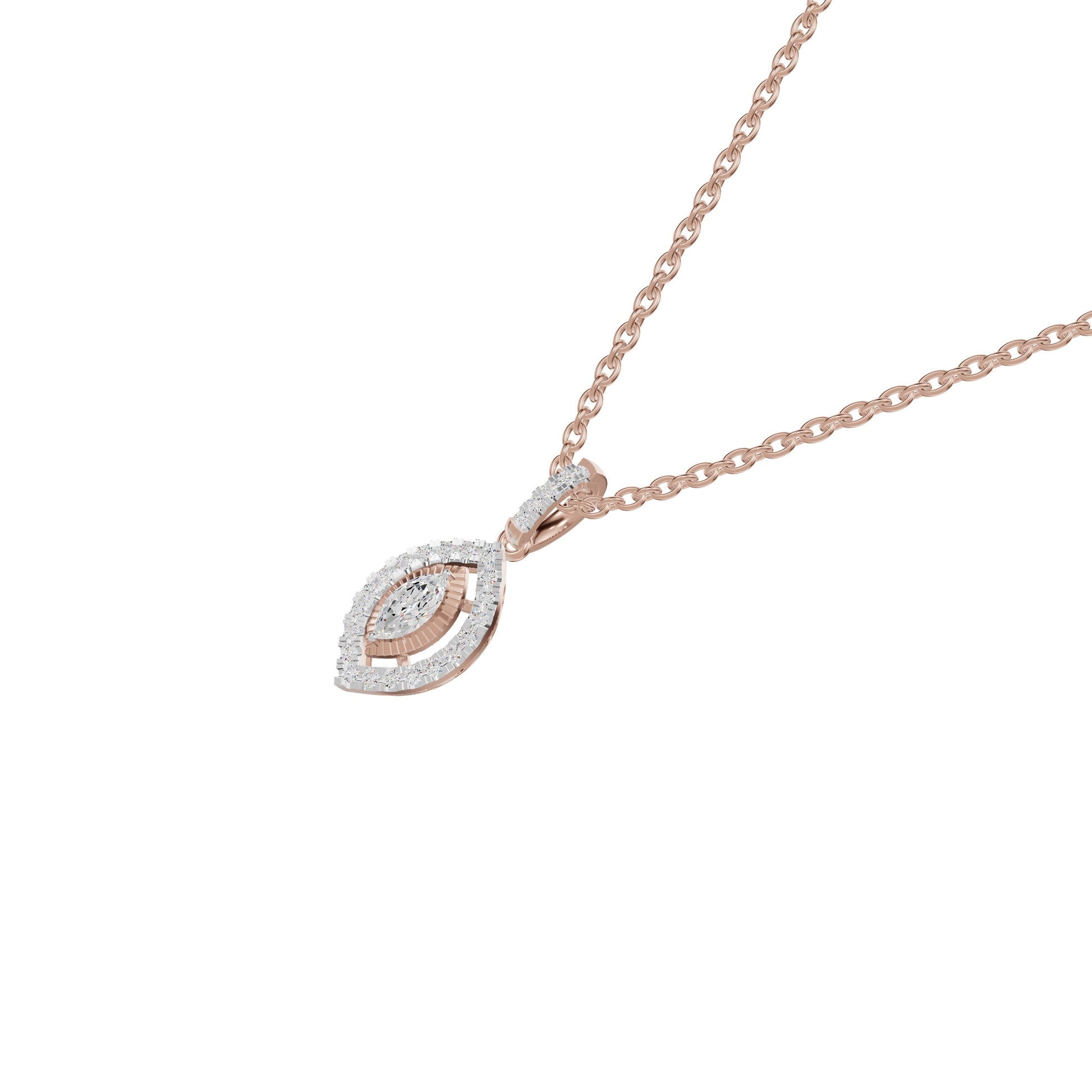 Navyra Marquise Diamond Pendant 18 KT / Rose Gold