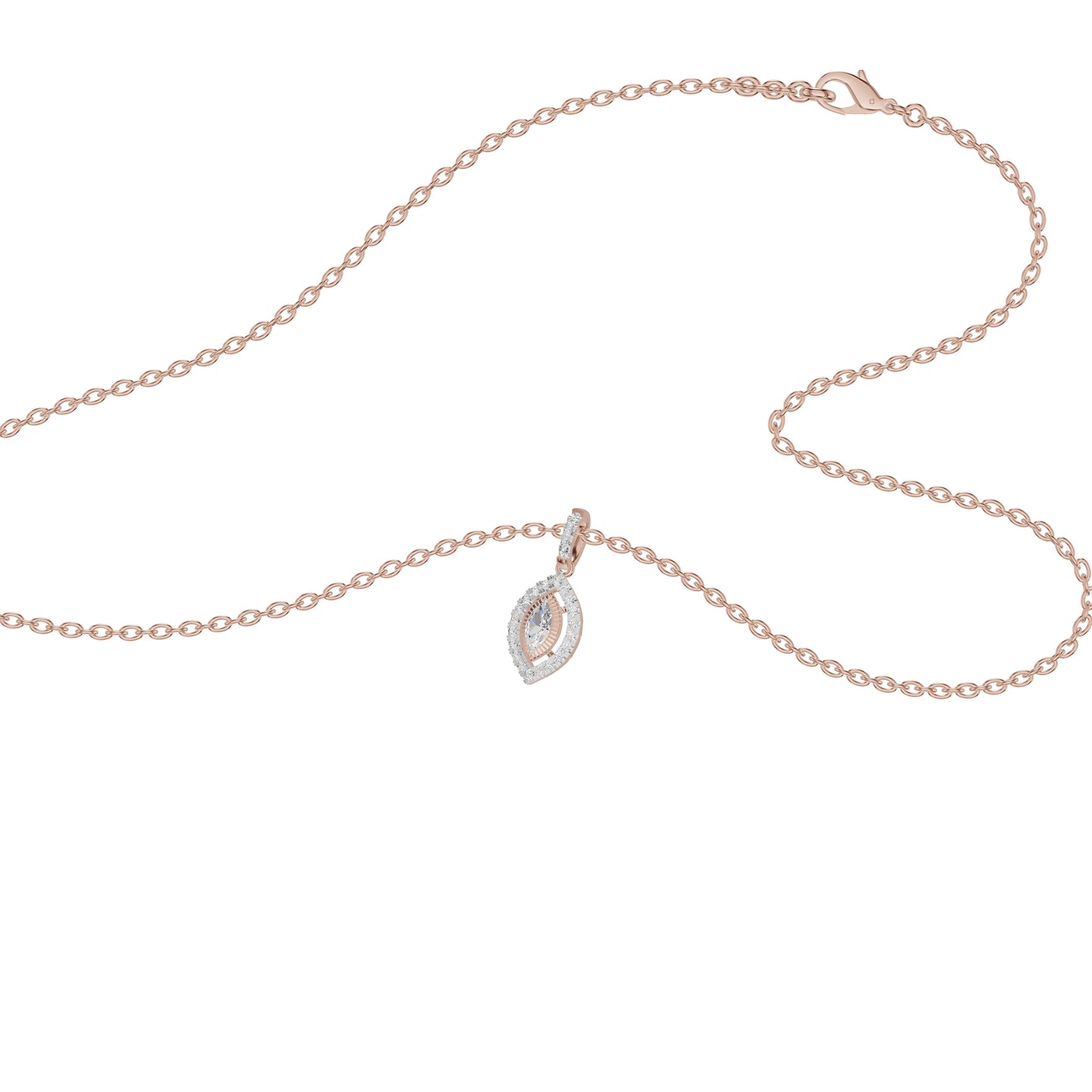 Navyra Marquise Diamond Pendant 18 KT / Rose Gold