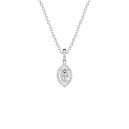 Navyra Marquise Diamond Pendant 18 KT / White Gold