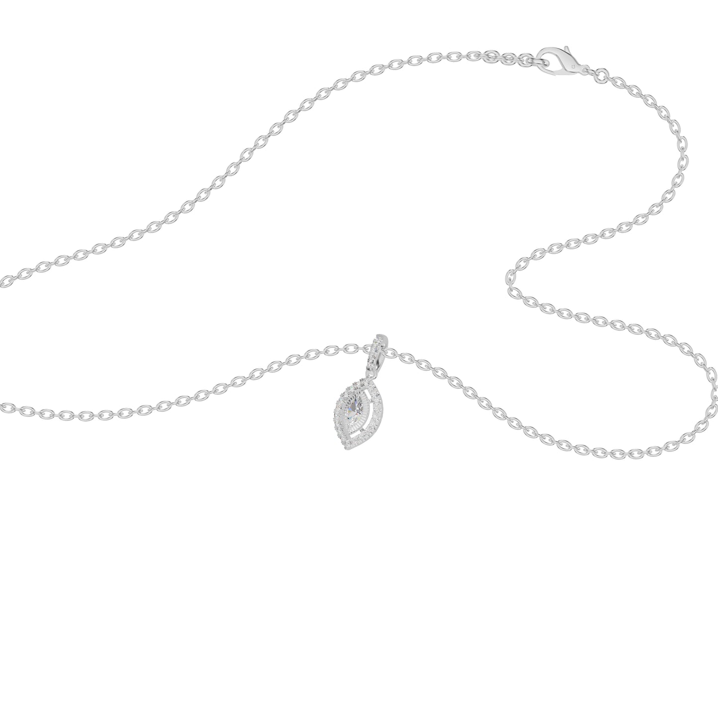 Navyra Marquise Diamond Pendant 18 KT / White Gold