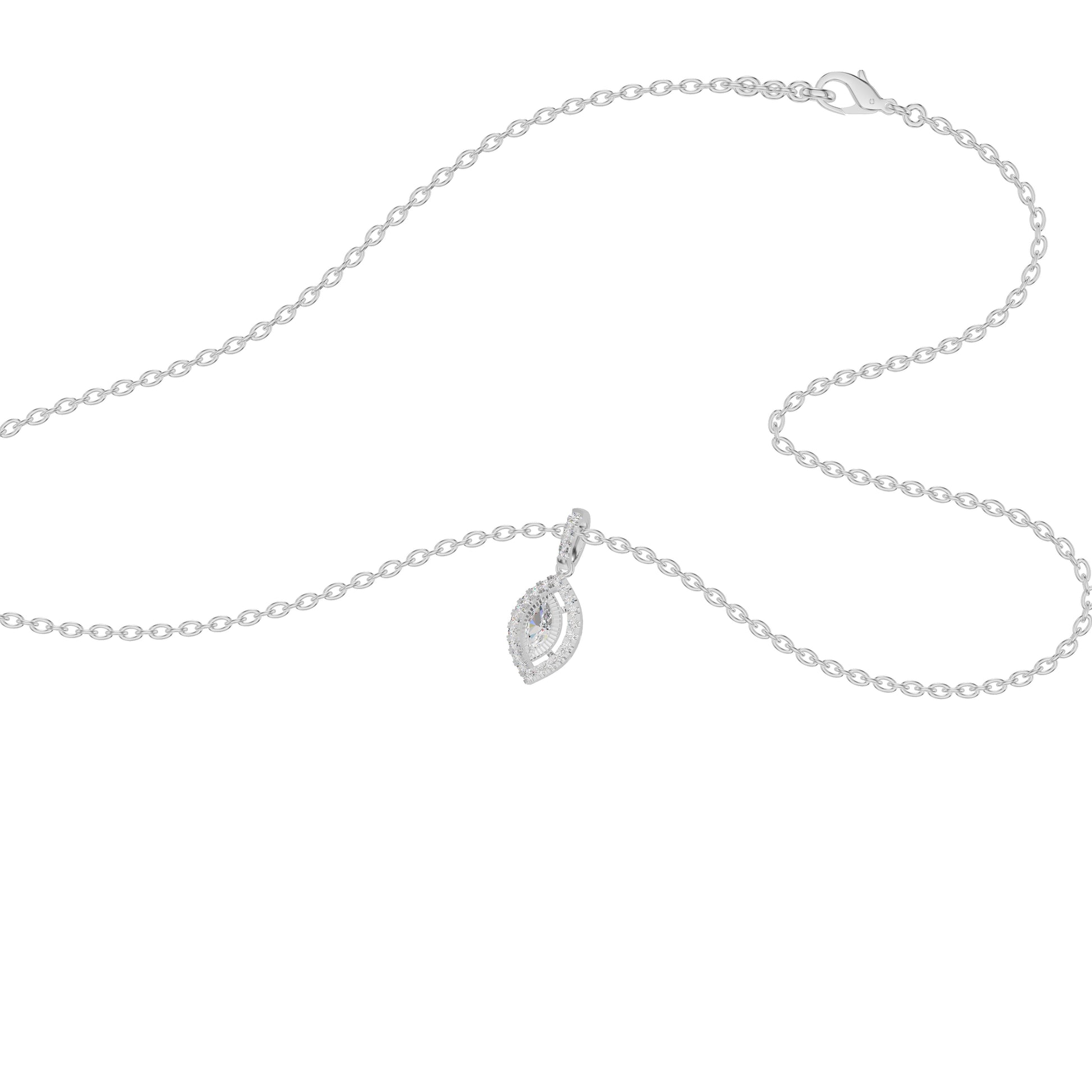Navyra Marquise Diamond Pendant 18 KT / White Gold