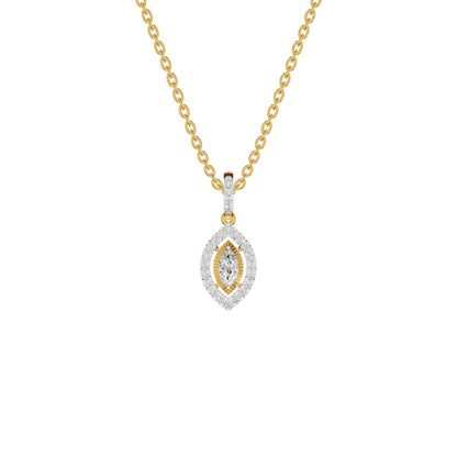 Navyra Marquise Diamond Pendant 18 KT / Yellow Gold