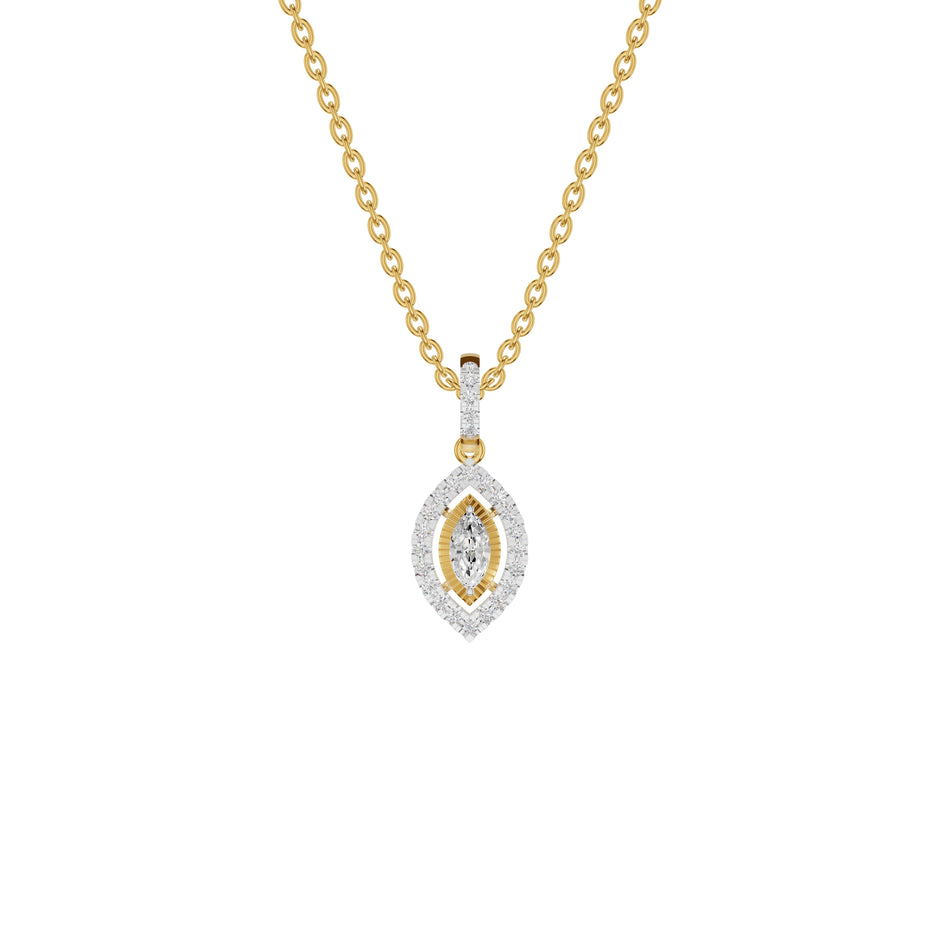 Navyra Marquise Diamond Pendant 18 KT / Yellow Gold
