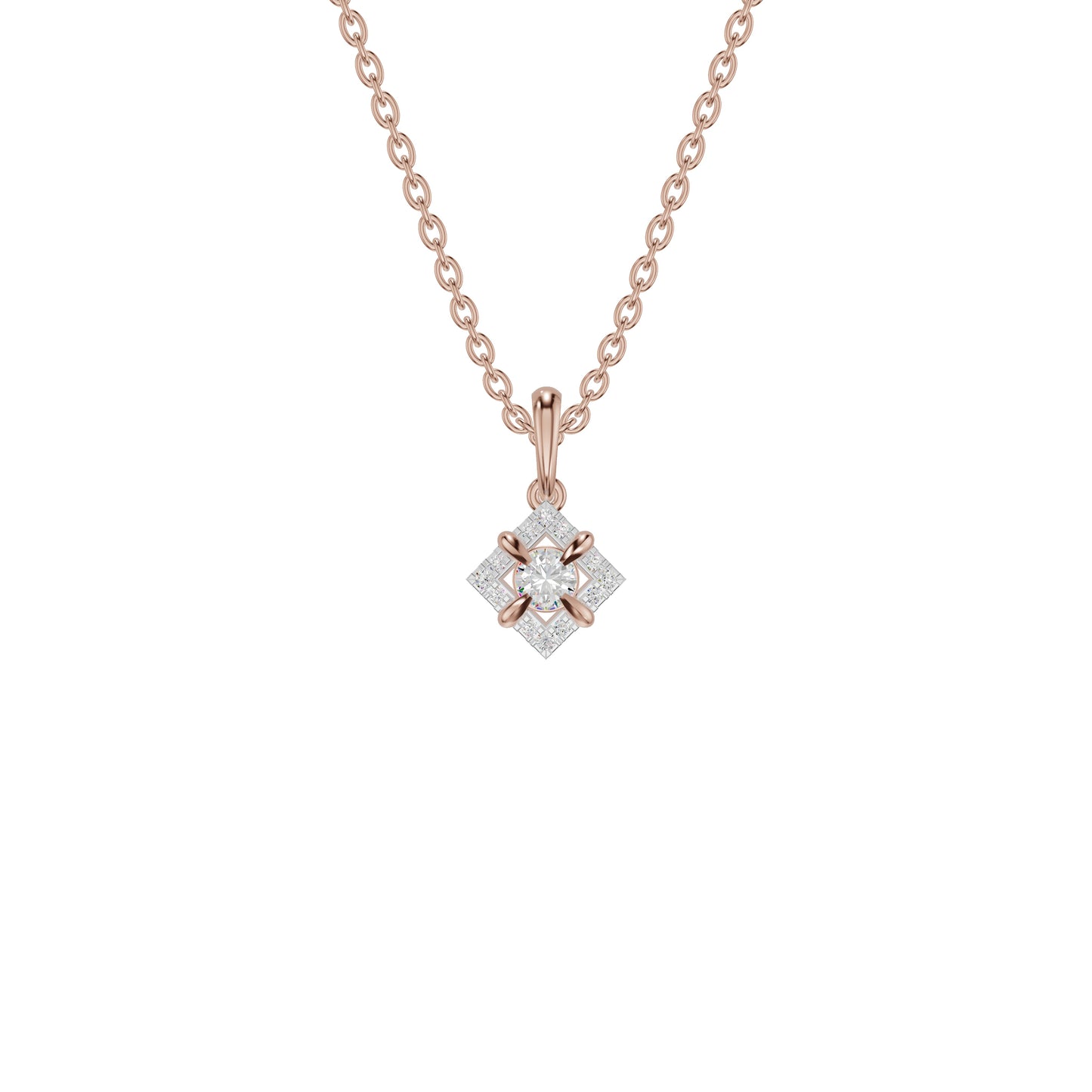 Astraquor Diamond Pendant 18 KT / Rose Gold