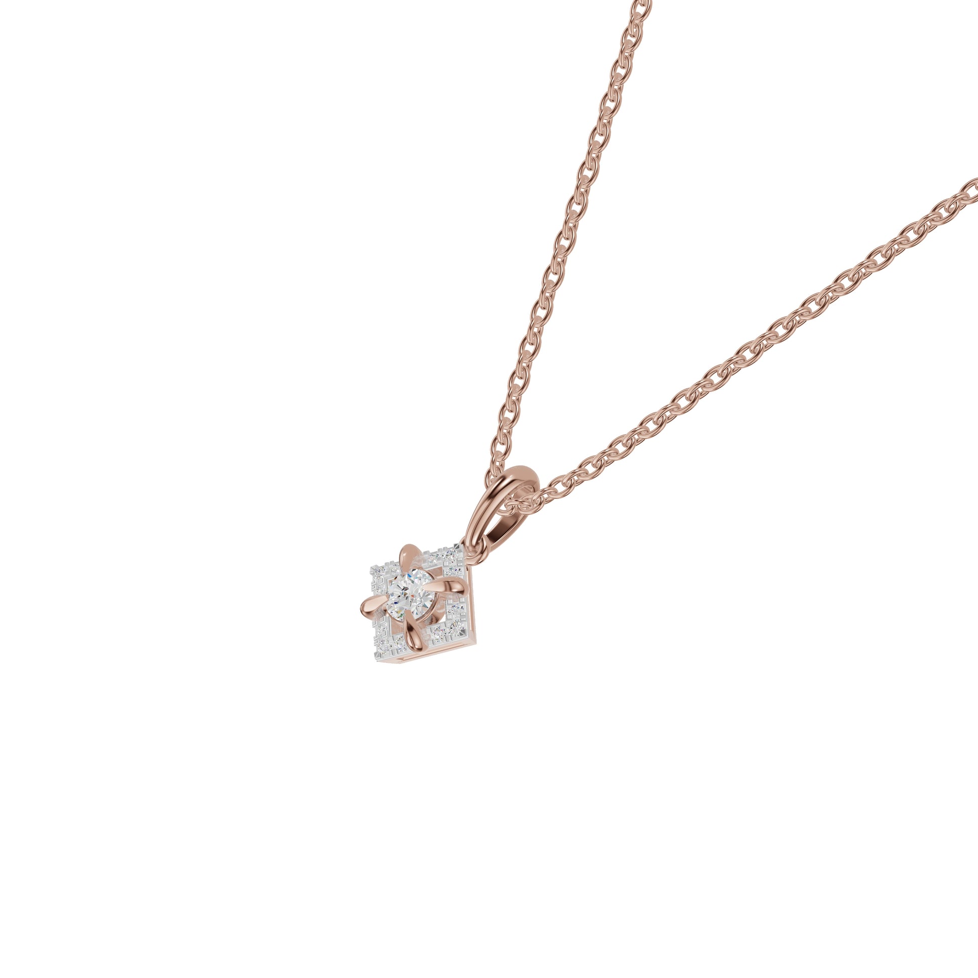 Astraquor Diamond Pendant 18 KT / Rose Gold