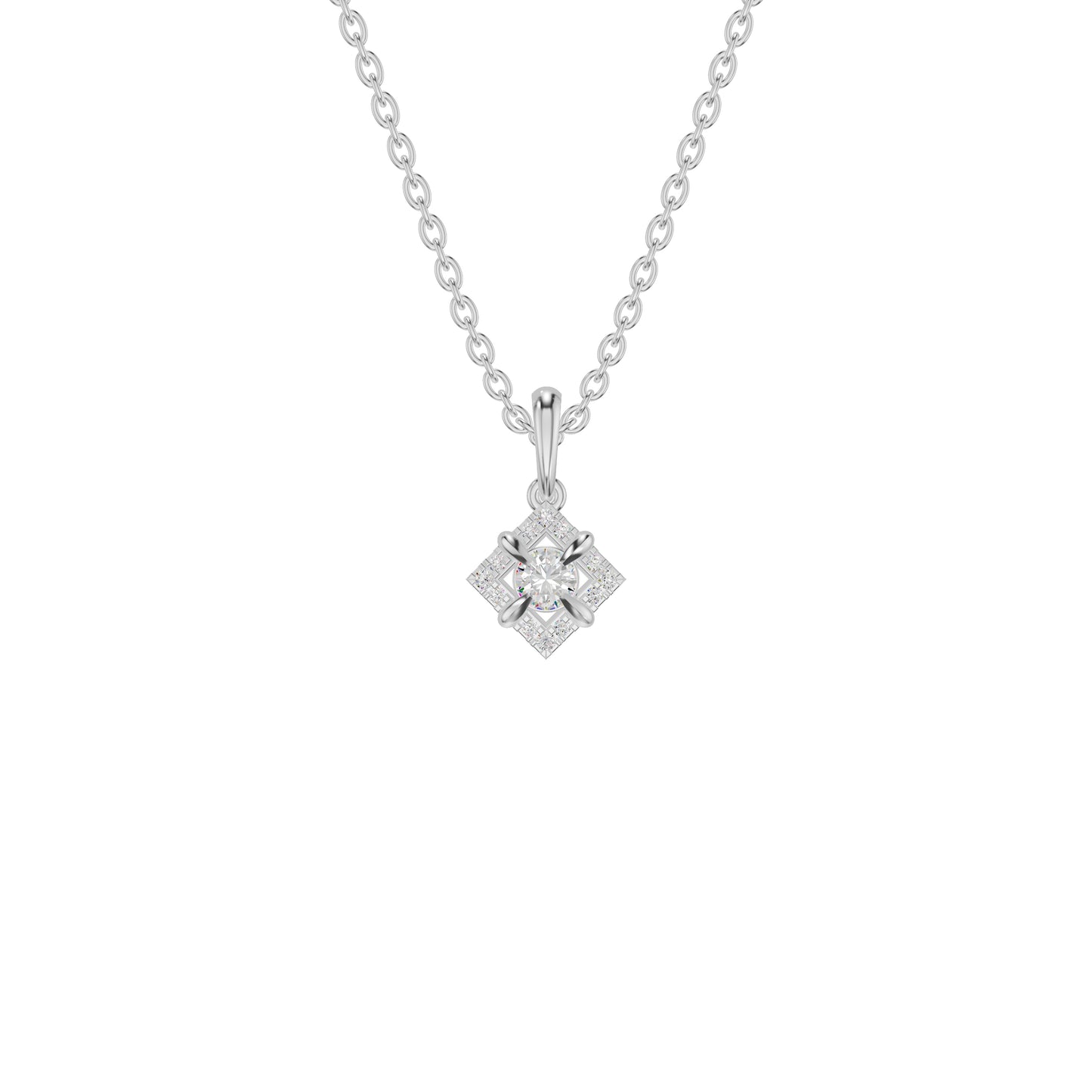 Astraquor Diamond Pendant 18 KT / White Gold