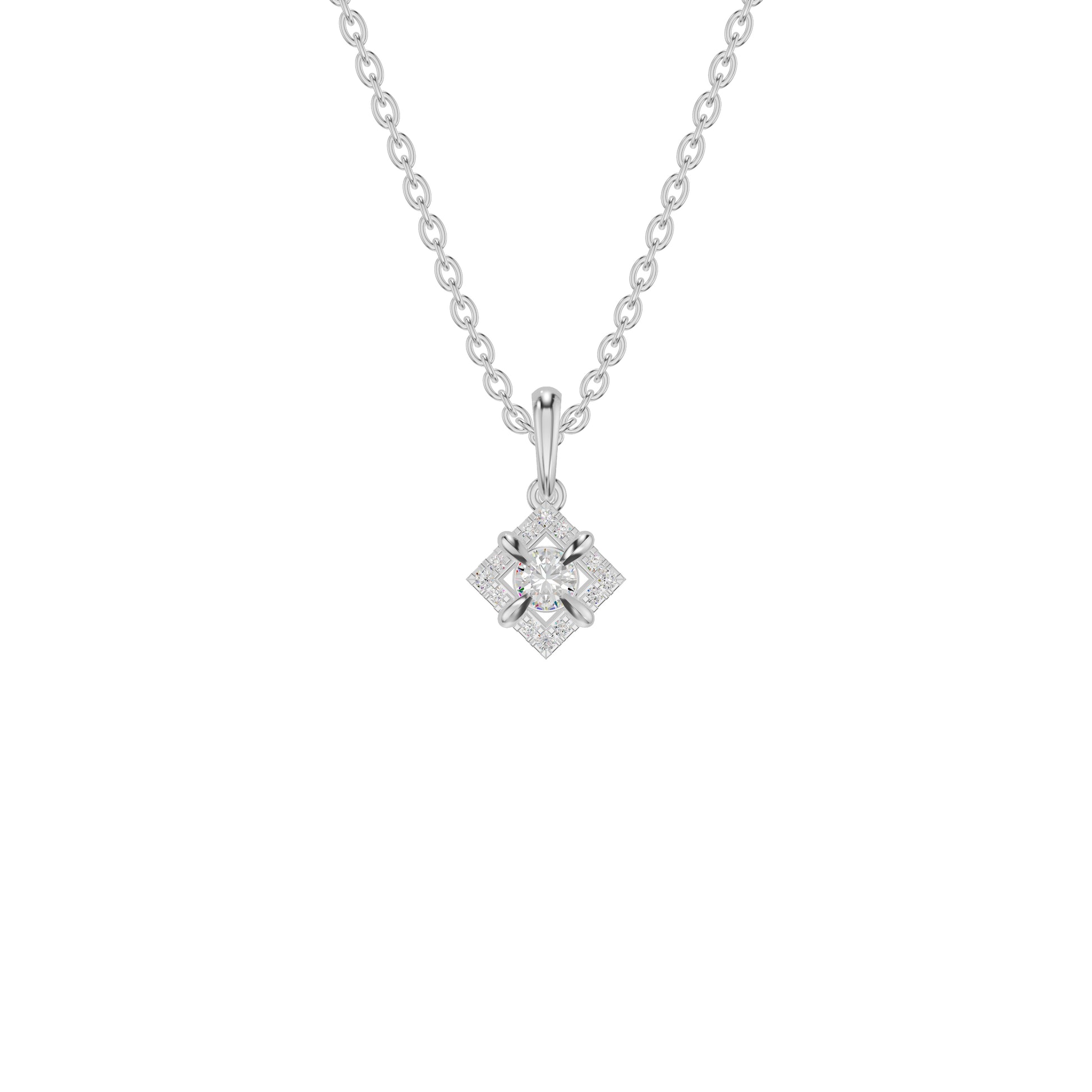 Astraquor Diamond Pendant 18 KT / White Gold