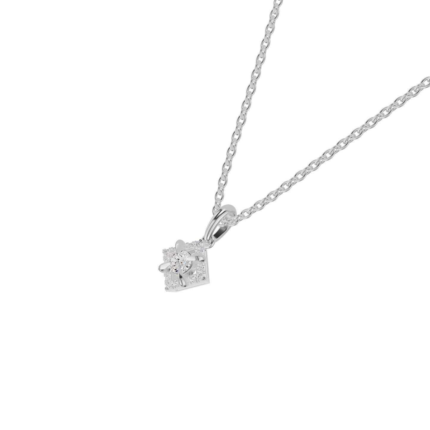 Astraquor Diamond Pendant 18 KT / White Gold