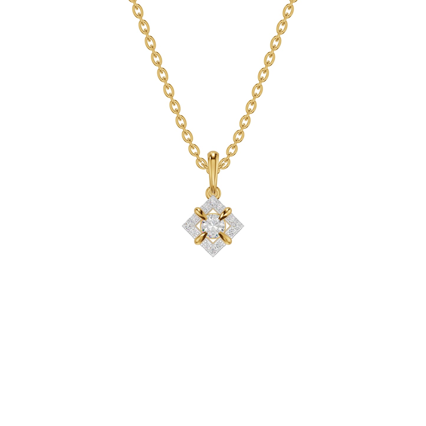 Astraquor Diamond Pendant 18 KT / Yellow Gold