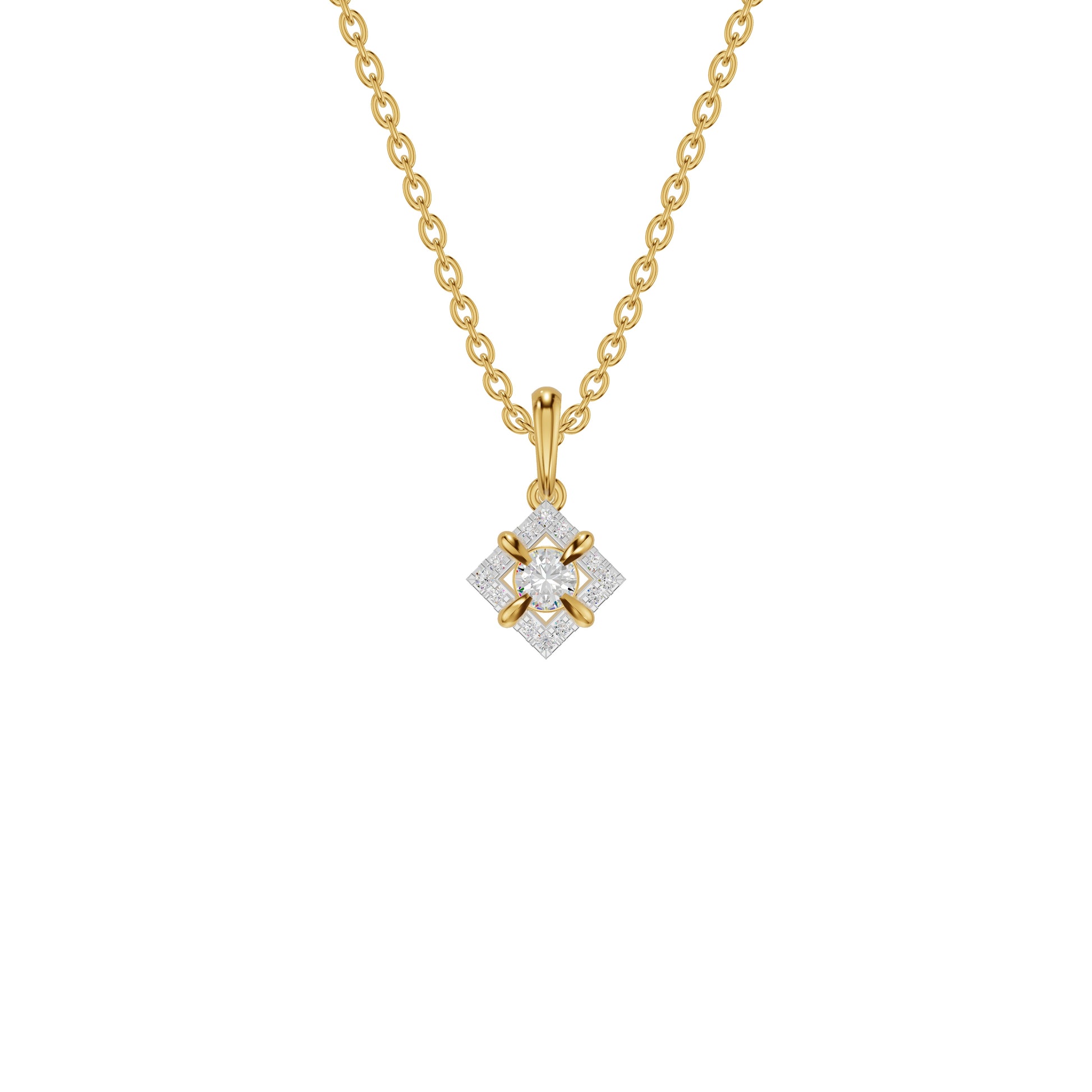 Astraquor Diamond Pendant 18 KT / Yellow Gold