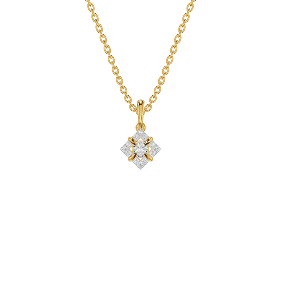 Astraquor Diamond Pendant 18 KT / Yellow Gold