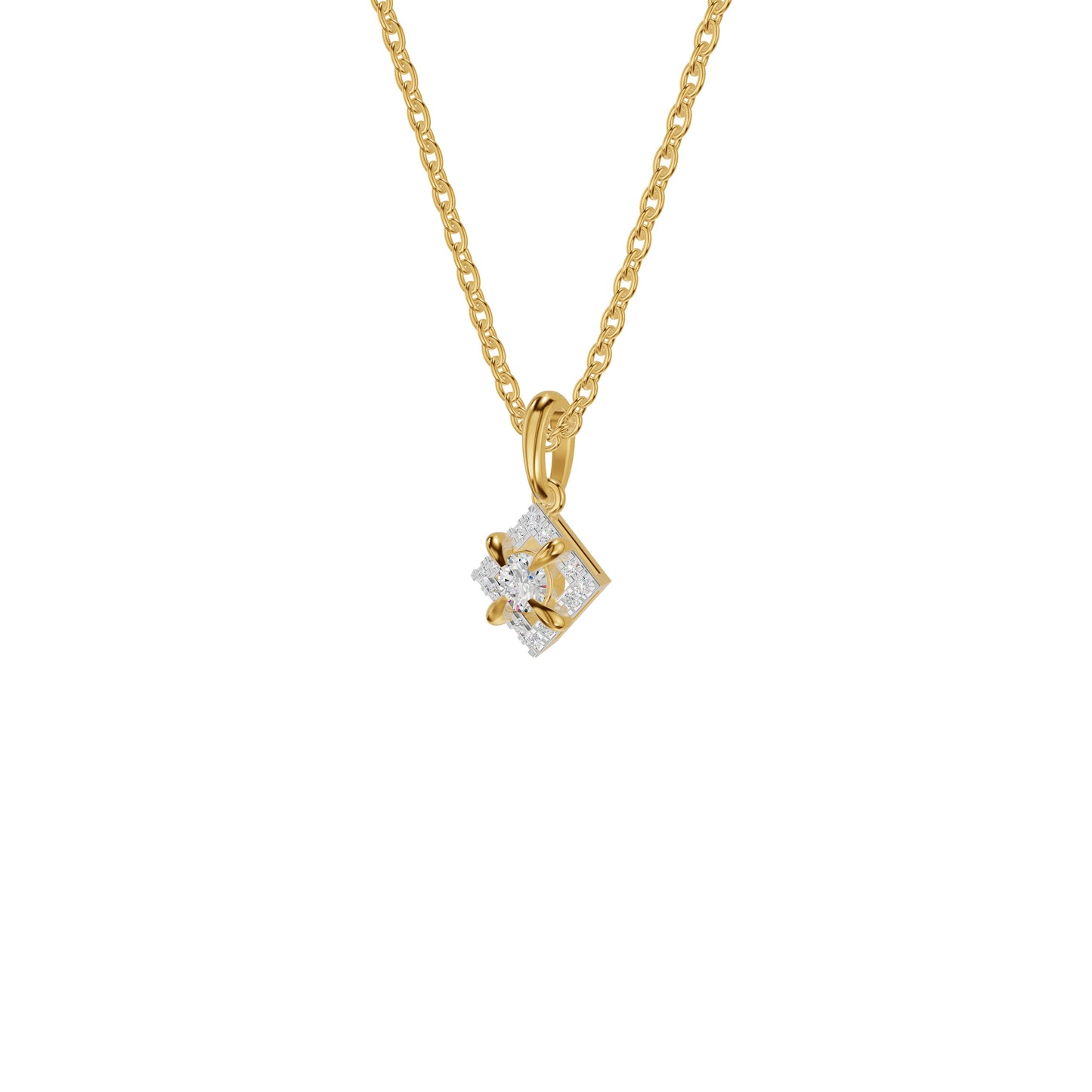Astraquor Diamond Pendant 18 KT / Yellow Gold