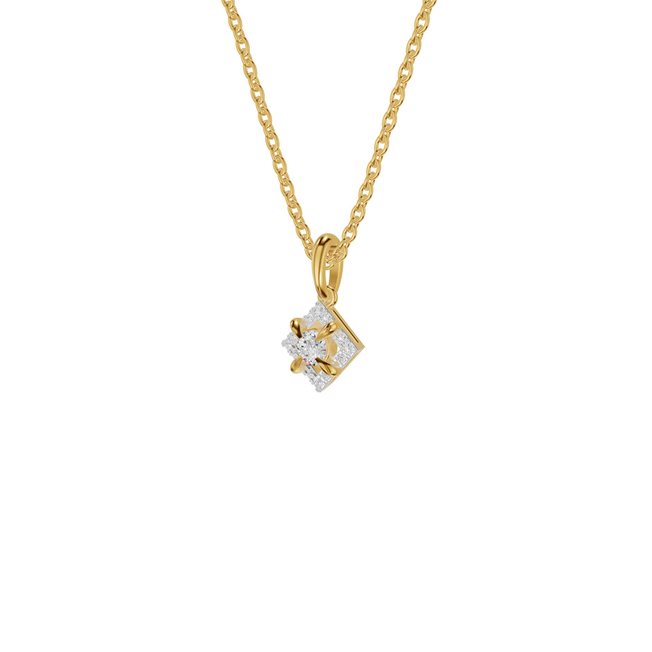 Astraquor Diamond Pendant 18 KT / Yellow Gold