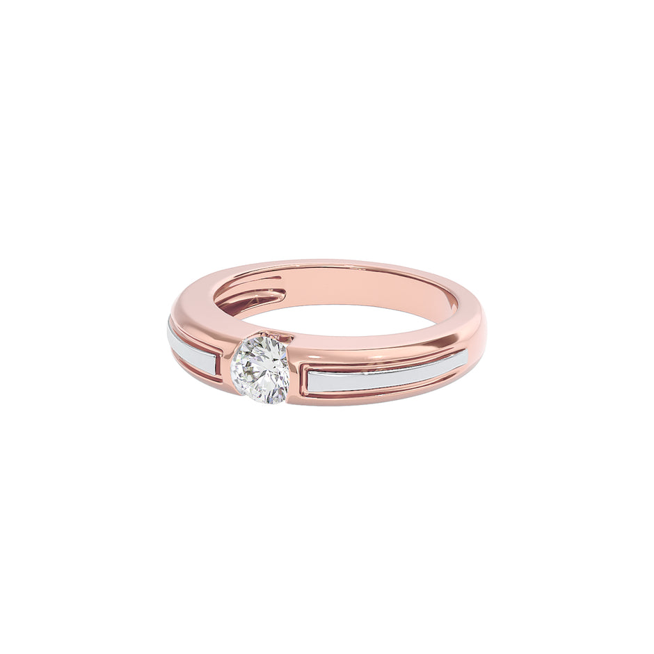 The Sirius Diamond Mens Ring 18 KT / Rose Gold / 22