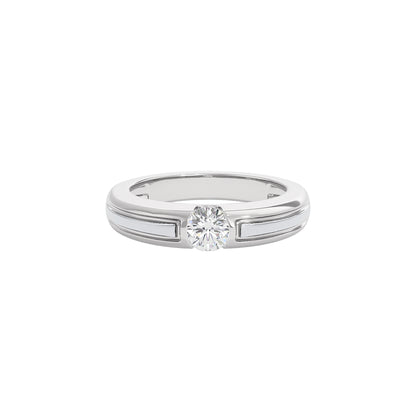 The Sirius Diamond Mens Ring 18 KT / White Gold / 22
