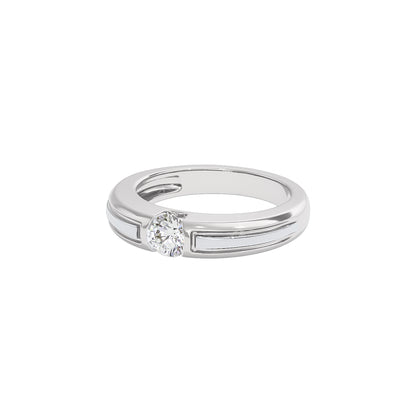 The Sirius Diamond Mens Ring 18 KT / White Gold / 22