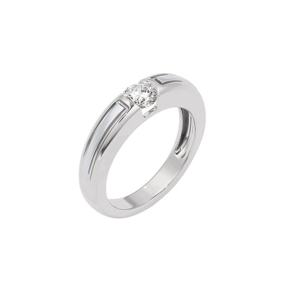 The Sirius Diamond Mens Ring 18 KT / White Gold / 22
