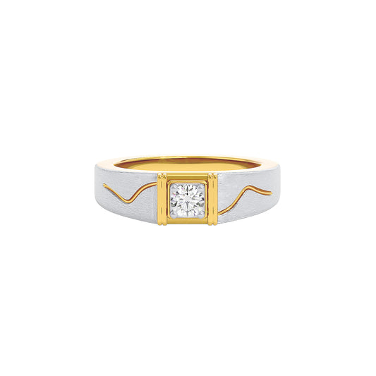 Lancolm Diamond Mens Ring 18 KT / Yellow Gold / 22