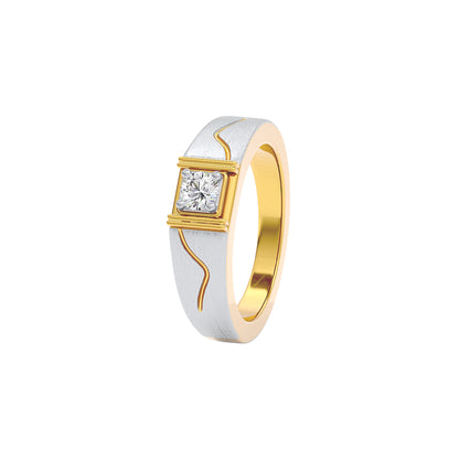 Lancolm Diamond Mens Ring 18 KT / Yellow Gold / 22